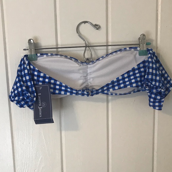 NWT Lauren James Bikini Top M Off Shoulder Bandeau - Picture 4 of 7